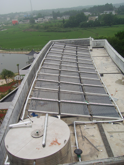 湖南长沙华穗生态园太阳能空气源热水项目